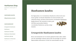 Desktop Screenshot of hanfsamenshop.net